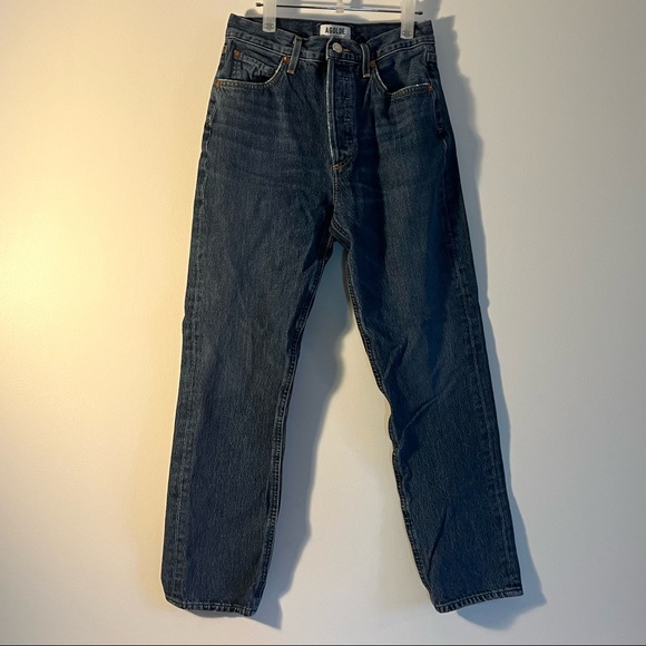 AGOLDE HIGH RISE STRAIGHT CROP JEANS - Picture 2 of 7